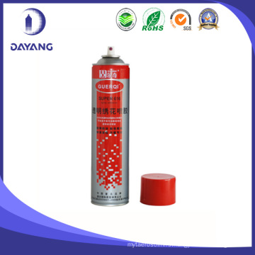 Repostional transparent non-toxic fabric spray adhesive for clothing